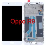OPPO R9 LCD Screen Touch Screen Panel with Frame White Original Quality