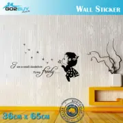 Wall Stickers Removable Cute Small Dandelion Girl Living Room Decal Art Decor