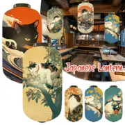 Japanese Kimono Samurai Cat Art Pattern Paper Lantern Izakaya Cuisine Decor NEW