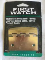 First Watch Double-lock swing lock door security Shiny Brass 1841 New Lot 5