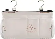 GuoChe Bedside Caddy Happy Thanksgiving Autumn Beige Multi-Function Organizer Caddy for College Dorm Rooms Essentials, Hospital Bed Rails,Camp