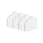 Transparent Cosmetic Shelf Home Bag Storage Rack New Partition Storage Box