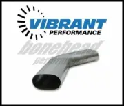 Vibrant 13192 3.5" Oval, 45 Degree Mandrel Bend, 5.25" CLR, 6" x 6" leg length