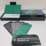 Domino Box Set/ Instr. Marlboro Men. Gr 28pcs 2"x1"ea. Bx 7" X 4.5" Very Nice