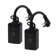 HBN Outdoor Smart WiFi Plug, Compatible with Alexa/Google Home(2 Pack)