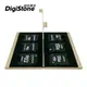 DigiStone 記憶卡收納盒 超薄型Slim鋁合金 6片裝雙層多功能記憶卡收納盒(3SD+3SD)-香檳金X1P【鋁合金外殼】【防靜電EVA】