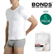 Bonds Multi Pack Crew Neck Raglan Blank Plain Basic Mens White T‑shirt Tee Top