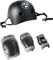 Kryptonics 4-in-1 Pad Set with Helmet, Youth
