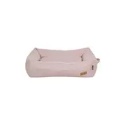 Lulu And Boo Dog Bolster Bed Quilted Siena Removable Parts Pink