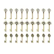 30X Antique Vintage Old Look Bronze Skeleton Keys Necklace Bracelet Diy Decor H