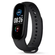 M5 Men Women Smart Watch Sport Smartwatch Heart Rate Blood Pressure Monitor Fitness Bracelet for Android/IOS - Pink and Black