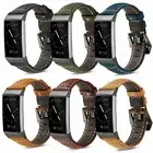 Strap For Fitbit Charge 3 4 Retro Genuine Leather Replacement Wrist Watch Band