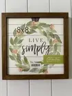 NWT Hobby lobby Brown Wood Frame8X8