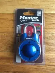 1 new Blue Master lock Speed Dial 1500iD Directional Masterlock Padlock pack