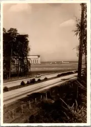 Mint Germany Road to Friedrichshafen Zeppelin Hangar RPPC Picture Postcard