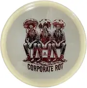 Rot Disc Golf Putter | Rounded Rim with Bead | Glow-in-The-Dark Plastic for Throwing and Putting