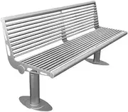 Outdoor Park Bench Garden Outdoor Backrest Benche, Stainless Steel Seating, Patio Leisure Chair Patio Garden Bench(Small)