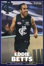 Eddie betts Carlton blues team player POSTER,AFL FOOTBALL,swans, book, pies,cat