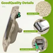 2Pcs Left&Right Inside Interior Door Handle Set for Jeep Grand Cherokee 2005-2011 Beige&Chrome Front