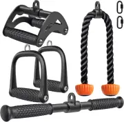Triceps LAT Pulldown Attachments with Non-Slip Grip for Home Gym Workout