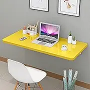 Wall Mounted Folding Table Laundry Room Floating Desk with Bracket Foldable Kitchen Table for Laundry Station and Computer Desks Workstations