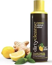 Dirty Cleanse Lemon Detox with Volcanic Charcoal with Ginger and Dandelion Extract, 4 servings
