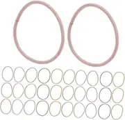 BESTonZON 100pcs Hair Rope for Girls Comfortable Non-slip Elastic Hair Bands Simple Basic Ponytail Holders for Children