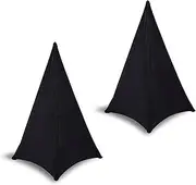 YAGEANNL Tripod Sail Speaker Stand Cover Tripod Tripod Sail for Event Effect Stretch Speaker Cover for Event DJ Stage