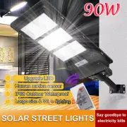 8000000lm LED Solar Flood Lights Outdoor Street Light Dusk to Dawn Wall Lamp NEW