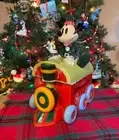 Cookie Jar Disney Parks Elf Mickey on Train Christmas Holiday 2024 NEW in Box
