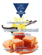 FNG Coffees-Vanilla Caramel-DECAF-Ground or Whole Bean- 16 oz