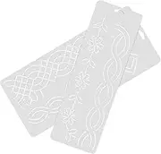 MOKKHNB 2Pcs Plastic Quilting Templates for DIY Craft Sewing Durable Embroidery Stencils Easy to Use Quilting Aid for Patchwork and Crafts for Beginners and Sewing