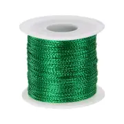 Metallic Cord 1mm 109 Yards Tinsel Rope Thread String, Teal