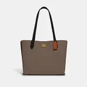 Willow Tote In Colorblock With Signature Canvas Interior