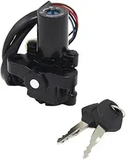YCBFGAZATK Motorcycle Ignition Switch Key Fit for Yamaha FZ10 2017 XT660 XT660R XT660X 2004 2005 2006 2007 2008 2009 2010 2011/2014 Moto