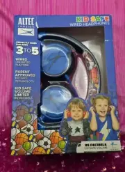 Altec Lansing 3 to 5 Wired Kid-Safe Headphones Kid Safe Volume Blue