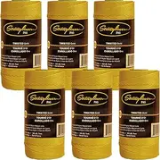 Stringliner 35700 Mason’s Line Replacement Rolls – 1 Lb. #18 Construction Replacement Roll Twisted Gold 1080'. (6 Pack)