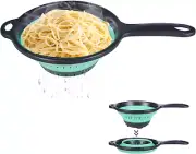Collapsible Colander with Handle, Kitchen Collapsible Strainer, 2 Quart, with St