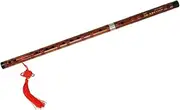 BESPORTBLE Bamboo Flute Set with Membrane Protector Traditional Chinese Instrument for Beginners Lightweight and Portable Musical Instrument for Learning and Performance
