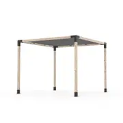 Toja 3.05 x 3.05m Grid Pergola Kit W/Sail