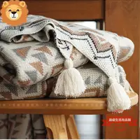 在飛比找樂天市場購物網優惠-美作波西米亞毯沙發毯沙發巾北歐 雙面沙發布 全蓋沙發巾 防貓