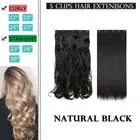 AU Large Thick 3/4 Full Head Clips in Hair Extensions One Piece Synthetic 68
