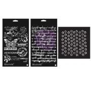 Finnabair Art Alchemy Stencil Set-Perfectly Grungy
