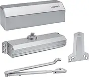 Sophia Door Closer Commercial Medium Duty DK4000 Automatic Door Closer Adjustable Size 1-6, Grade 1 Auto Hydraulic Door Closer Hinge for Medium Traffic Areas - ADA Compliant & UL Listed, Silver