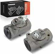 A-Premium Front Drum Brake Wheel Cylinder Compatible with Buick, Chevrolet, GMC, Oldsmobile & Pontiac Skylark, GS 350, Special, Chevelle, Monte Carlo, Cutlass, 1968-1972, 2-PC Set