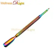 Rainbow Dual-ended Nail Cuticle Pusher Dead Skin Remover Tool