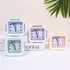 No Tick Battery Operated Home Decor Alarm Clock Number Clock Bedside Clocks