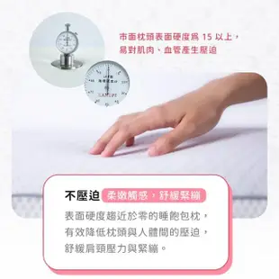 【TENLLiS 天妮絲】睡飽包枕一代 露營旅用午安枕(零壓透氧棉枕芯 抗菌防)