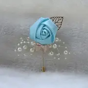 [NXAWUE] Wrist corsages for Weddings， Ceremony Flower Brooch Wedding Boutonnieres Groom Groomsmen Buttonhole Flowers Boutonniere(Style G)
