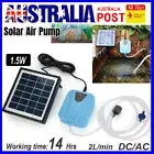 Solar Powered Waterproof USB Oxygenator Aerator Pump Oxygen for Pool Pond AU